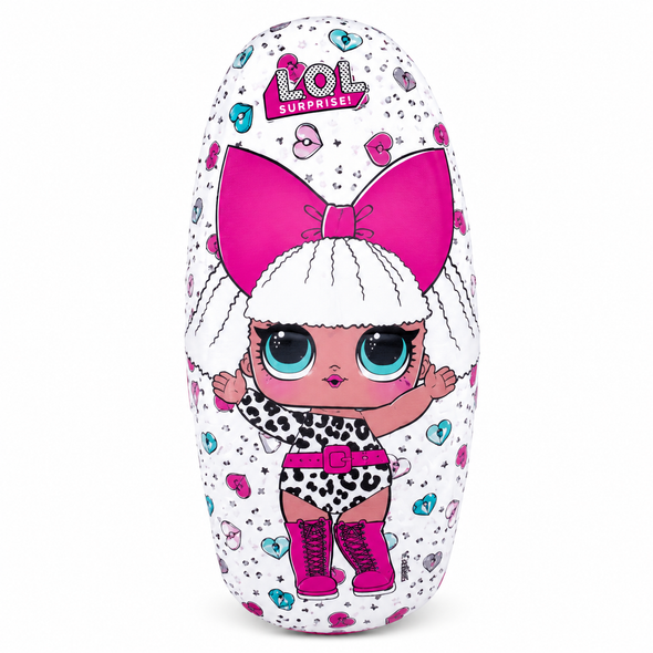LOL Surprise Inflatable Bob Bag 75 x 44.5cm Design 2 53036 with character heart and bow graphics