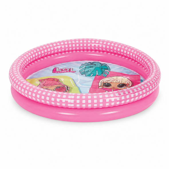 Ages 1-3 2-Ring Pool 61x12cm 51264 pink LOL Surprise inflatable pool with character graphics