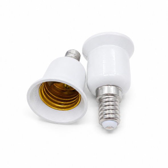 E27 to E14 Lamp Socket Adapter LSA-E27-E14 white screw base lighting adapter