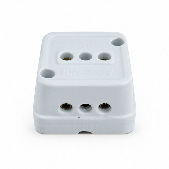 Ceramic Terminal Connector 10A 250V CTC-10250 white electrical wire connector
