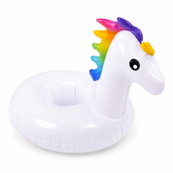 Unicorn Animal Cup Holder 97250 inflatable floating drink holder for pool and summer water activities