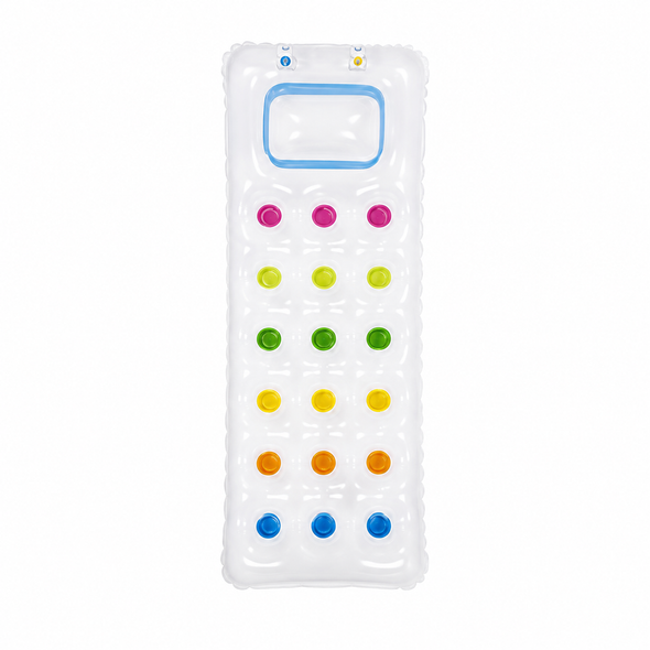 18 Pockets Fashion Inflatable Mat 14 Plus White 27131 summer pool float