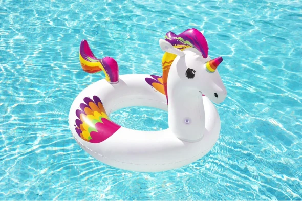 Jilong Animal Swim Ring Ages 4-8 - Unicorn | 35182