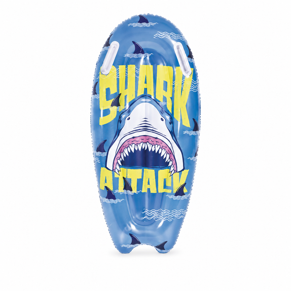 Ages 4-8 Shark Surf Board Blue 35017 inflatable kids pool board