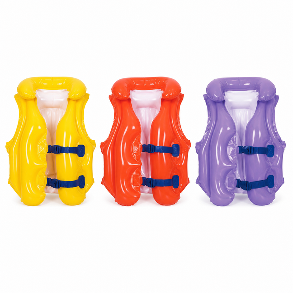 Jilong Plain Swim Vest 46x42cm Ages 3-6 - Assorted Colors | 32288