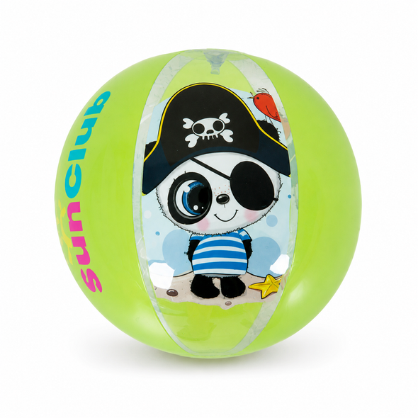 Panda Beach Ball 40cm Green 53014 inflatable play ball