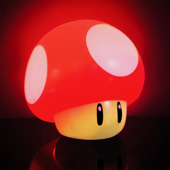 Super Mario Bros Mushroom Light with Sound Red Nintendo collectible illuminated figure