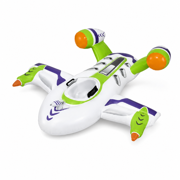 Bestway space shuttle inflatable ride-on pool float with central seat and grab handles 41094