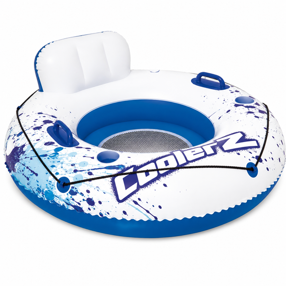 Bestway CoolerZ Rapid Rider Blue and White Inflatable River Tube with Backrest 119 cm - 43108