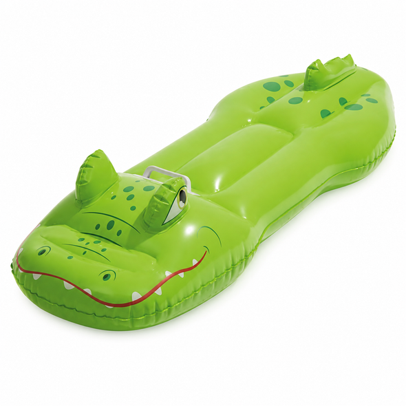 Bestway Safari Surf Rider Green Crocodile Inflatable Pool Float 132 x 49.5 cm - 42048