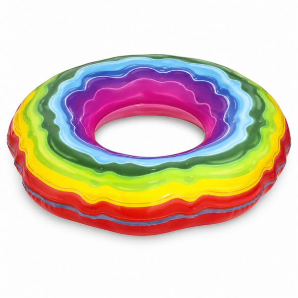 Bestway Rainbow Ribbon Multicolor Inflatable Swim Ring 115 cm - 36183