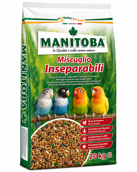 Manitoba Miscuglio Inseparabili Bird Food 20 Kg | 60310