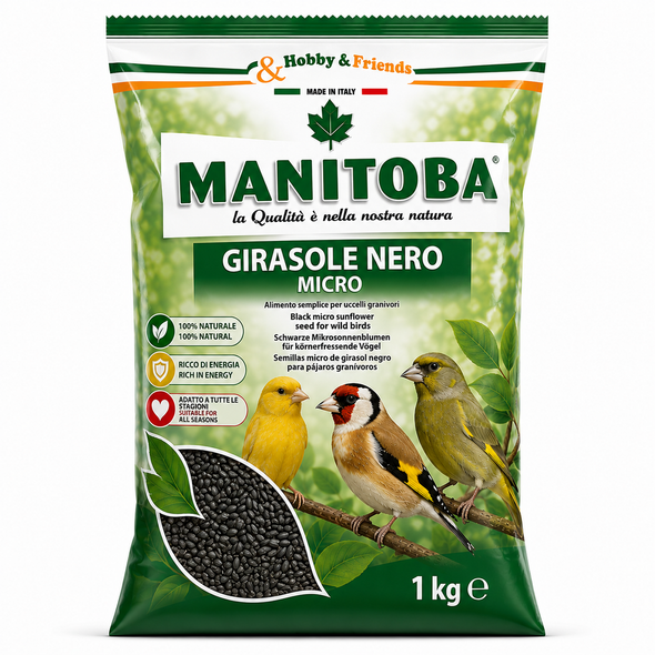 Manitoba Girasole Nero Micro Bird Food 1 Kg | 3060/1