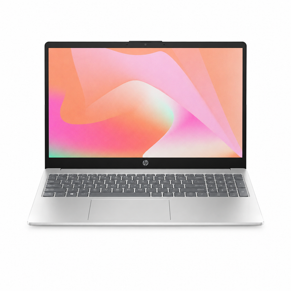 HP Laptop AI Core Ultra 7 255U 8GB RAM 512GB SSD 15.6-inch Laptop Silver - 15-FD2022NE