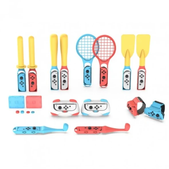 DOBE 25-in-1 Sports Accessory Kit for Nintendo Switch