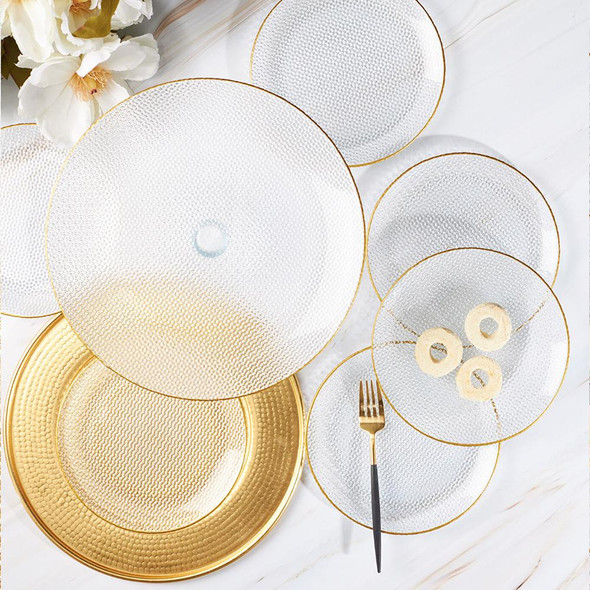 Karaca Tuana 7-Piece Clear Glass Cake and Dessert Serving Set - 153.03.06.5896