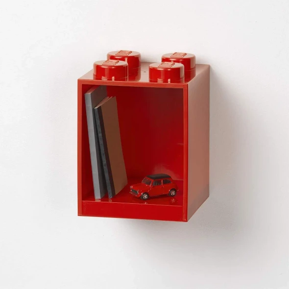 LEGO Brick Shelf 4-Stud – Red