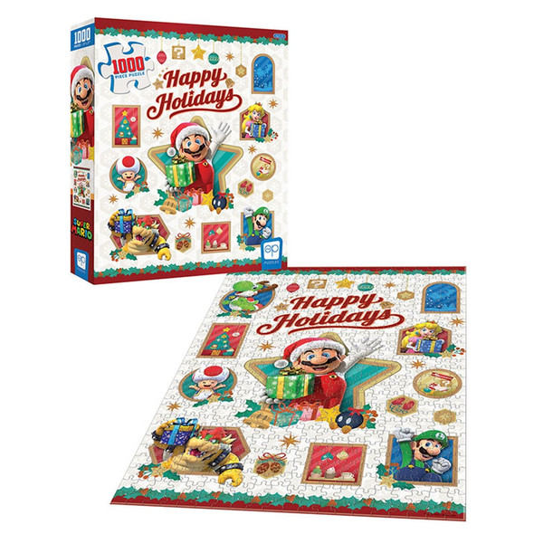Super Mario Happy Holidays 1000-Piece Jigsaw Puzzle