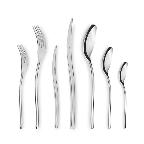 Karaca Dora Platinum 84-Piece 316+ Stainless Steel Cutlery Set for 12 People - 153.03.08.1444