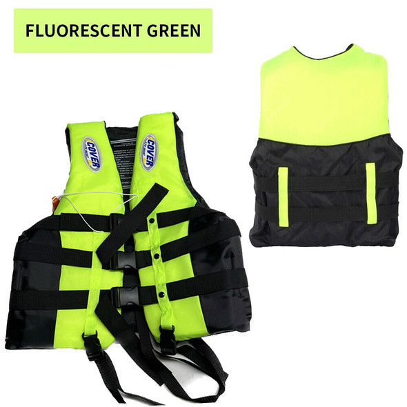 Adjustable Water Sports Buoyancy Vest 3XL Green | ALAH-XXXL