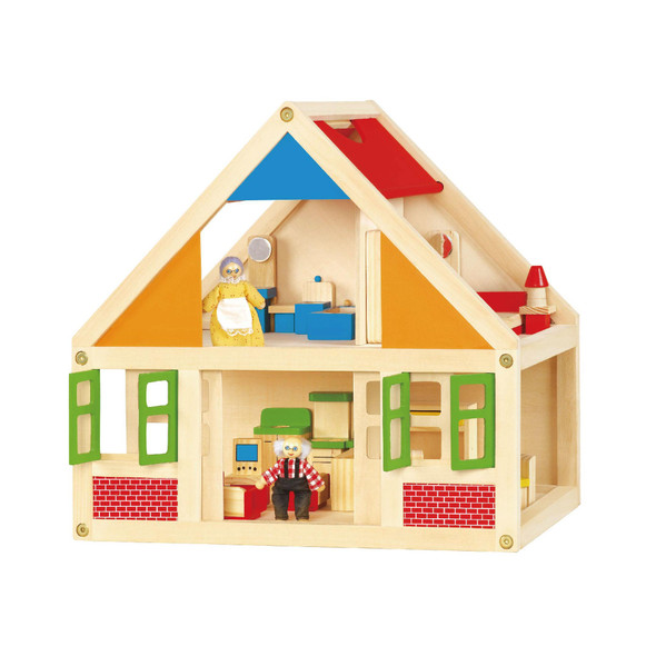 Viga Wooden Doll House with Furniture | 56254