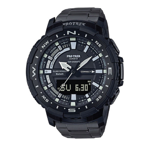 Casio PRO TREK Bluetooth Fishing Titanium Watch - Black | PRT-B70YT-1DR