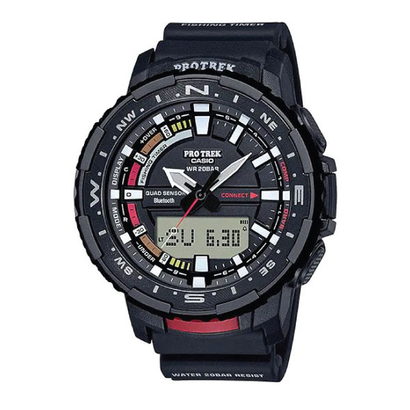 Casio PRO TREK Bluetooth Fishing Watch - Black | PRT-B70-1DR