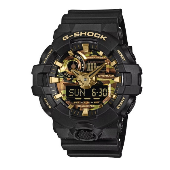 Casio G-SHOCK Casual Men Watch - Black Camouflage | GA-700CF-1ADR