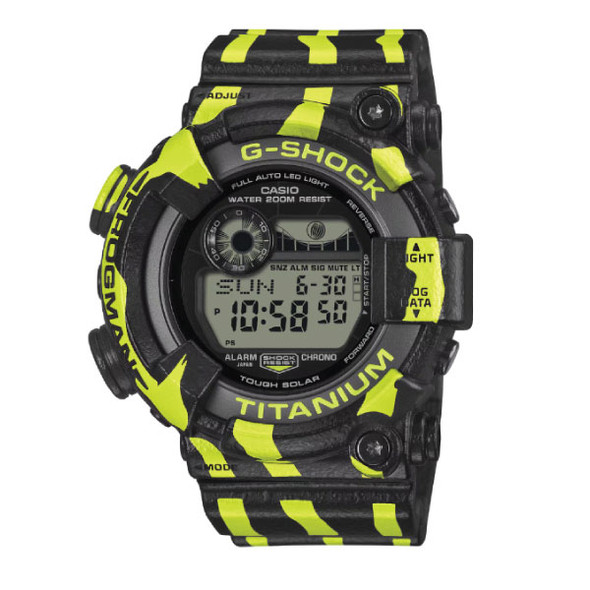 Casio G-SHOCK MASTER OF G - SEA FROGMAN Digital Men Watch - Black / Green | GW-8200TPF-1DR