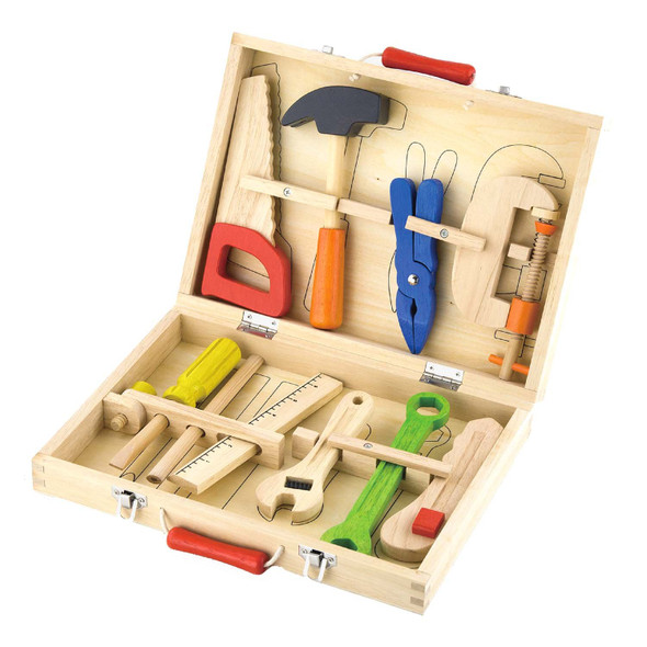 VIGA Wooden Tool Box Pretend Play Set | 50387
