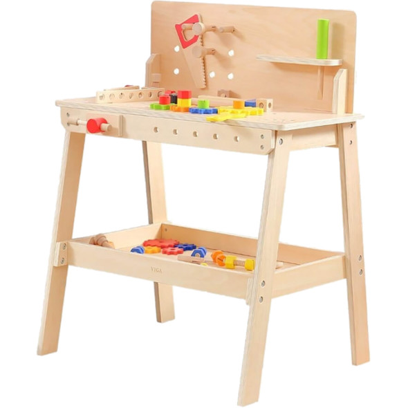 VIGA Wooden Tool Bench with Accessories | 44589