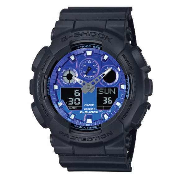 Casio G-SHOCK Flame Inside Men Analog-Digital Watch - Black | GA-100FL-1ADR