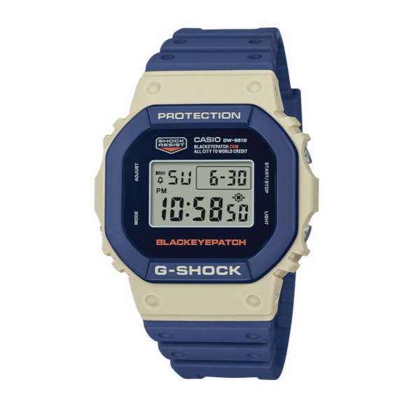 Casio G-SHOCK BlackEyePatch Collaboration Casual Watch - Beige & Blue | DW-5610BEP-2DR