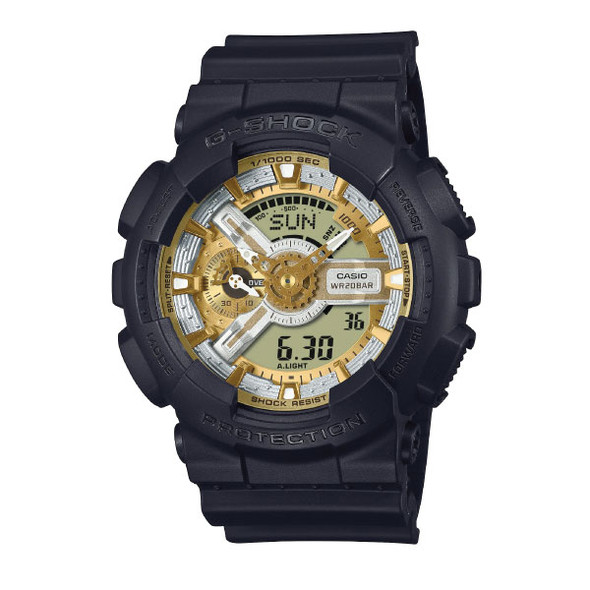 Casio G-SHOCK Casual Men Analog-Digital Watch - Black, Silver & Gold | GA-110CD-1A9DR