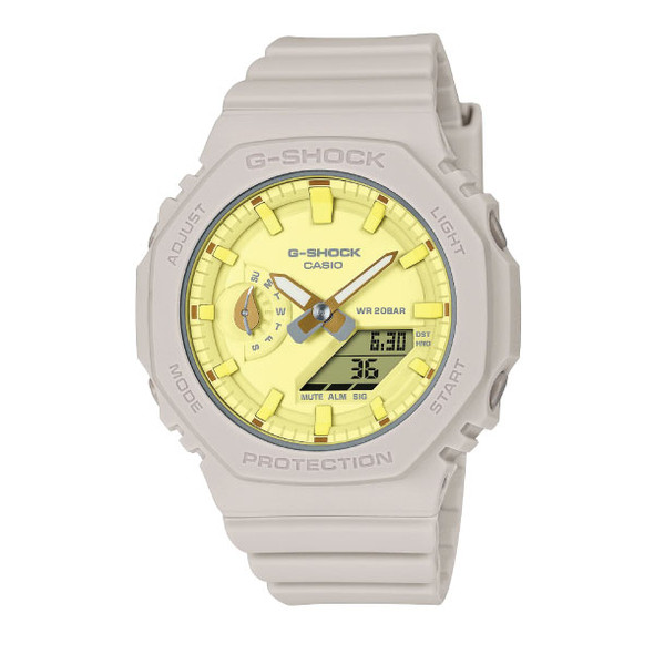 Casio G-SHOCK Nature’s Color Casual Women Analog-Digital Watch - Beige & Yellow | GMA-S2100NC-4ADR