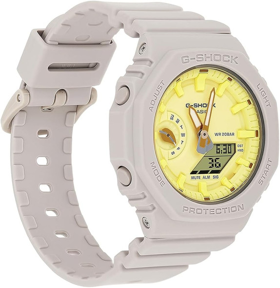Casio G-SHOCK Nature’s Color Casual Women Analog-Digital Watch - Beige & Yellow | GMA-S2100NC-4ADR