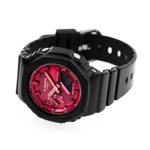 Casio G-SHOCK Black & Red Casual Women Analog-Digital Watch | GMA-S2100RB-1ADR