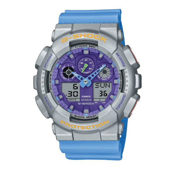 Casio G-SHOCK Euphoria Casual Men Analog-Digital Watch - Blue & Multicolor | GA-100EU-8A2DR