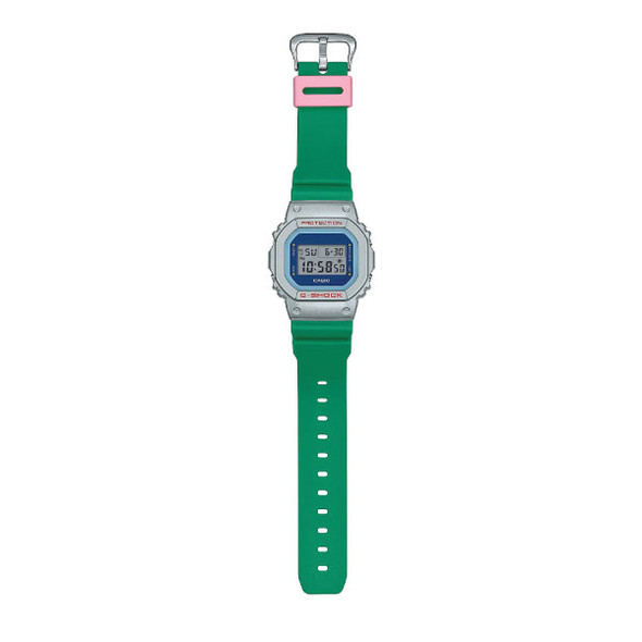 Casio G-SHOCK Casual Digital Men Watch - Green & Silver | DW-5600EU-8A3DR