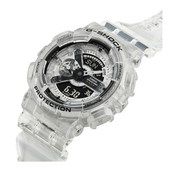 Casio G-SHOCK 40th Anniversary Clear Remix Casual Men Analog-Digital Watch - Transparent White | GA-114RX-7ADR