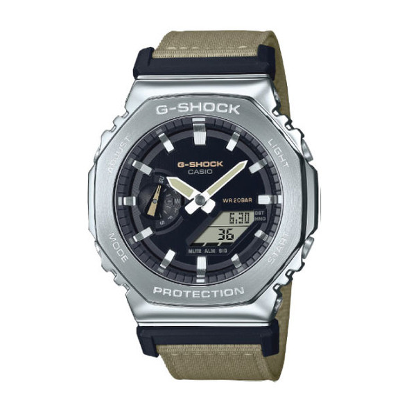 Casio G-SHOCK Utility Metal Casual Men Analog-Digital Watch - Beige & Silver | GM-2100C-5ADR