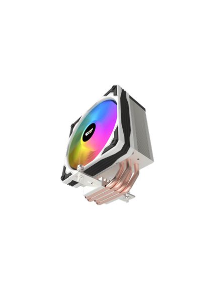 DarkFlash Digital Display Tower CPU Cooler - Black & White | M400