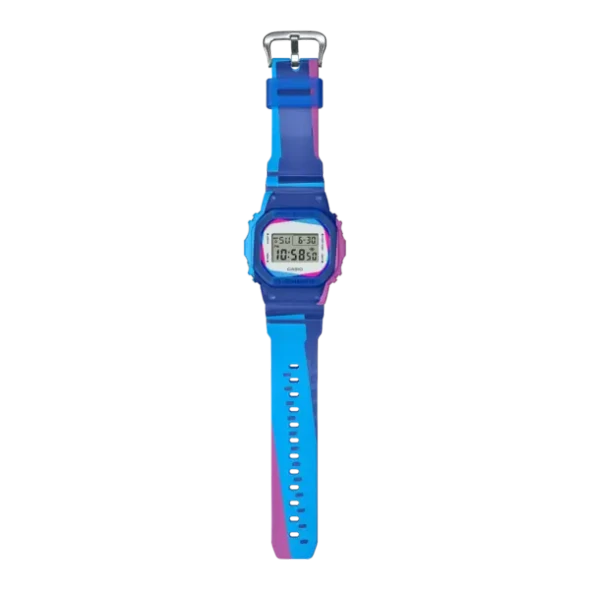 Casio G-SHOCK Casual Digital Men Watch - Blue Multicolor | DWE-5600PR-2DR