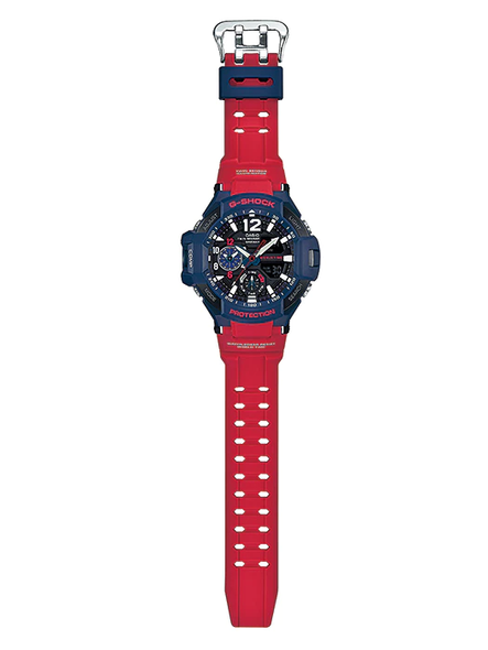 Casio G-SHOCK MASTER OF G GRAVITYMASTER Men Watch - Blue Red | GA-1100-2ADR
