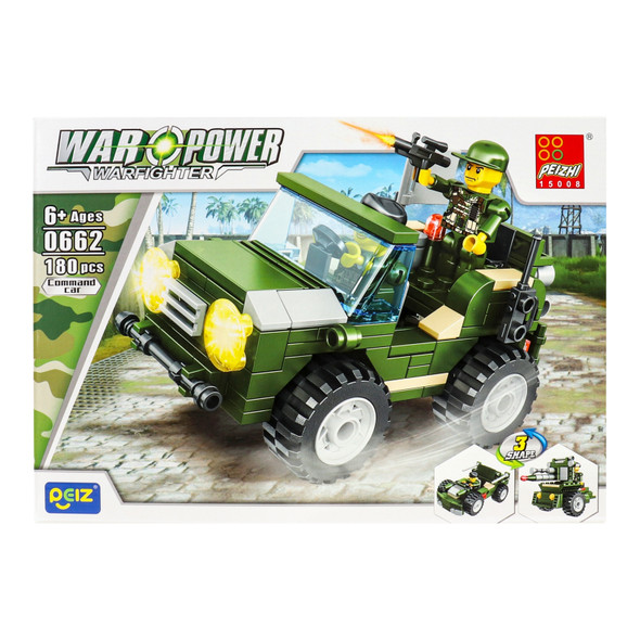 War Power 3-in-1 Military Vehicle Building Set | 0662/0663/0664