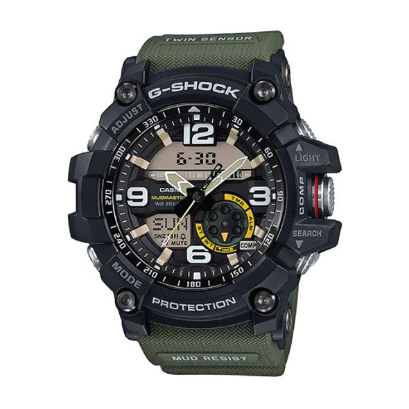 Casio G-SHOCK MASTER OF G MUDMASTER Men Watch - Black / Green | GG-1000-1A3DR