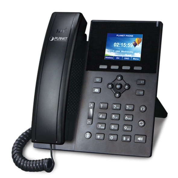 Planet High Definition Color PoE Gigabit IP Phone | VIP-1260PT