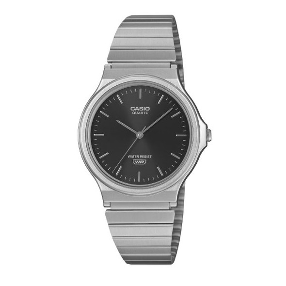 Casio Unisex 3-Hand Watch - Silver / Black | MQ-24DA-1ADF