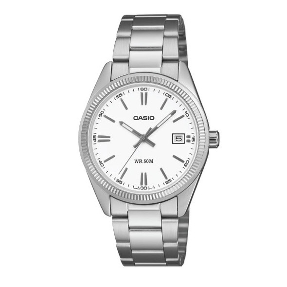Casio Unisex 3-Hand Watch - Silver / White | UTP-1302PD-7AVDF