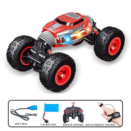 Black & Red RC Stunt Spray Car | DH666-50